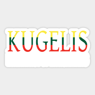 Kugelis Lithuanian Funny Food Lover Dish Lietuva Flag Sticker